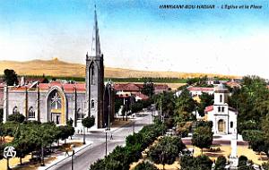 Hammam-Bou-Hadjar - Eglise et Place